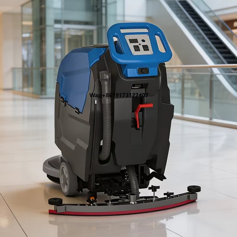Floor Scrubber Machine Walk Behind - Новая промышленная поломоечная машина-скруббер с сушкой,