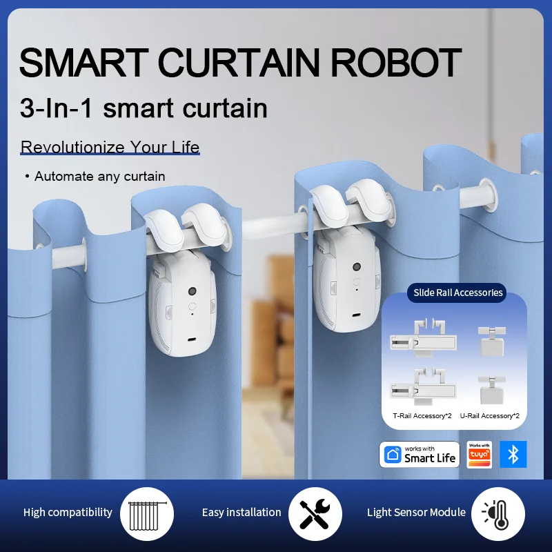 Window Cleaning Robot Automatic - Умный робот для управления шторами с