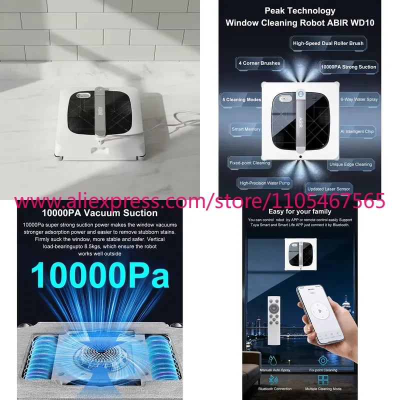 Window Cleaning Robot Automatic - 1 шт. Электрический робот для мытья