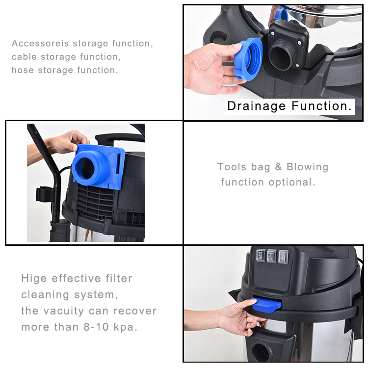 Промышленный пылесос для сухой – обзор и цена Wet Dry Vacuum 60L
