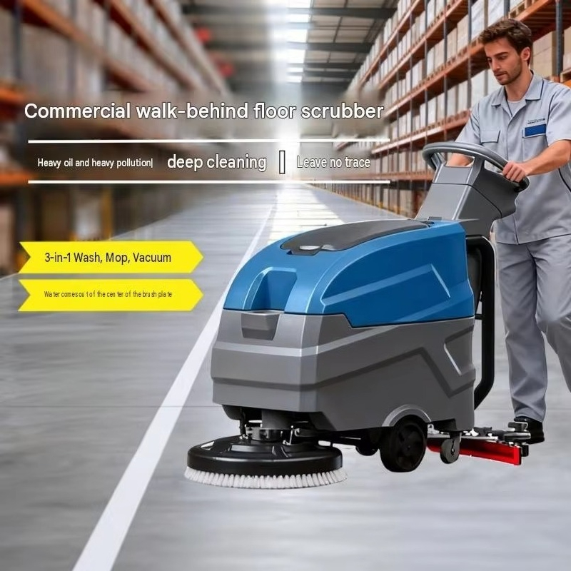 Электрическая самоходная промы – обзор и цена Floor Scrubber Machine Walk Behind
