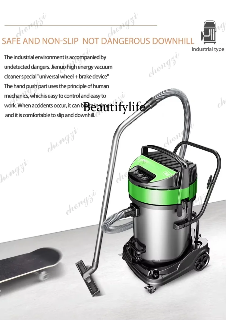 Промышленный пылесос AB AB02,  – обзор и цена Industrial Vacuum Cleaner 3000W